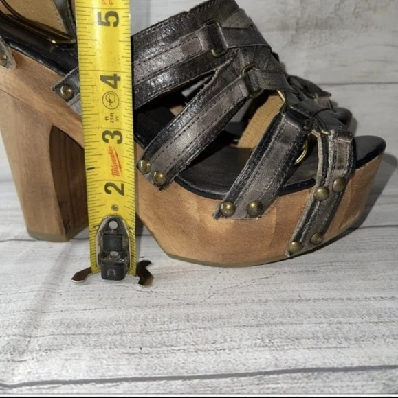 SOLD Bed Stu Mona Sandals sz 10 Rustic Black / Gray RARE VHTF in Box - Picture 4 of 11